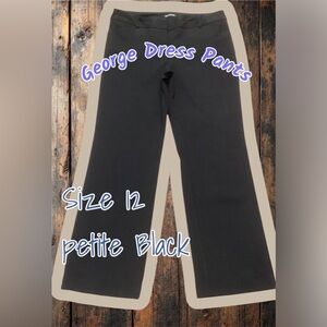 Dress Pants GEORGE Size 12 Petite black